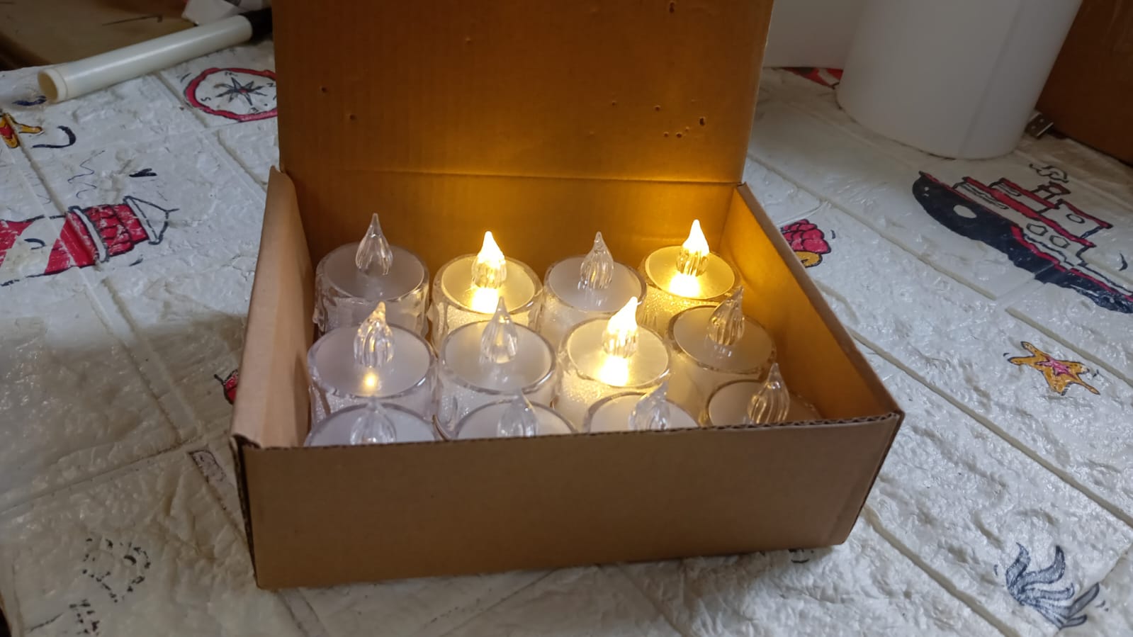 12 Pcs Flameless and Smokeless Decorative Acrylic Candles Transparent Led Tea Light Candle for Gifting, House, Diwali, Christmas, Festival, Events Decor Candles 12 Pcs Flameless and Smokeless Decorative Acrylic Candles Transparent Led Tea Light Candle for Gifting, House, Diwali, Christmas, Festival, Events Decor Candles